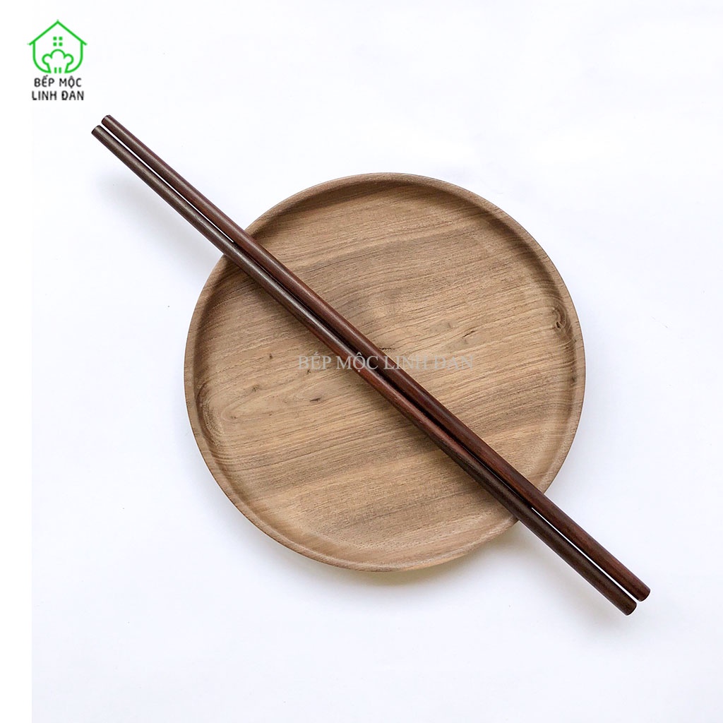 Đũa Xào Nấu Gỗ Trắc Việt Nam HAHANCO  Hàng Đẹp Siêu Sạch_01 Đôi 35cm