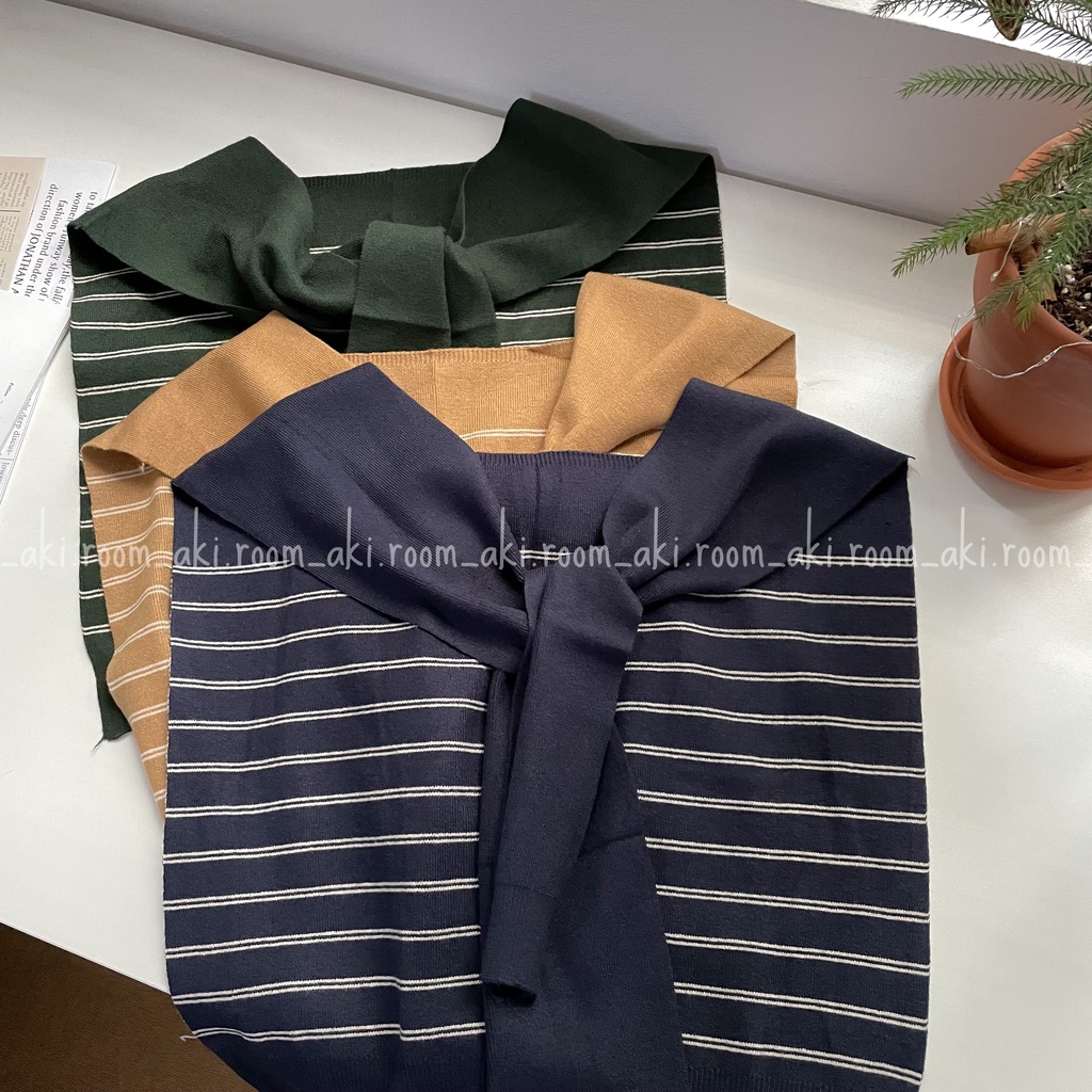 Khăn kẻ choàng vai giả áo chất len mịn