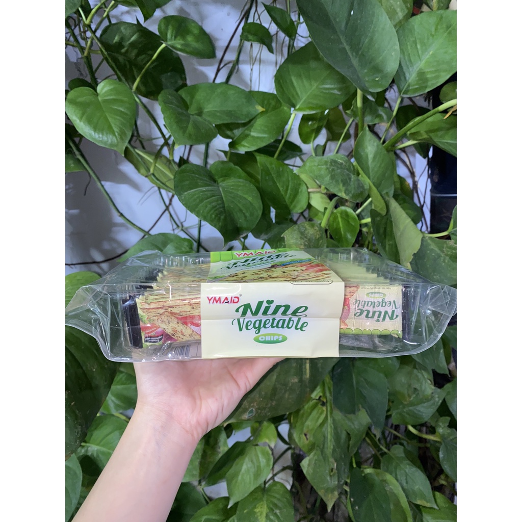 Bánh Quy Hong Kong Ymaid Vị Rau Củ Nine Vegetable Chips (Gói 288g)