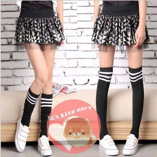 Tất đùi len 3 sọc