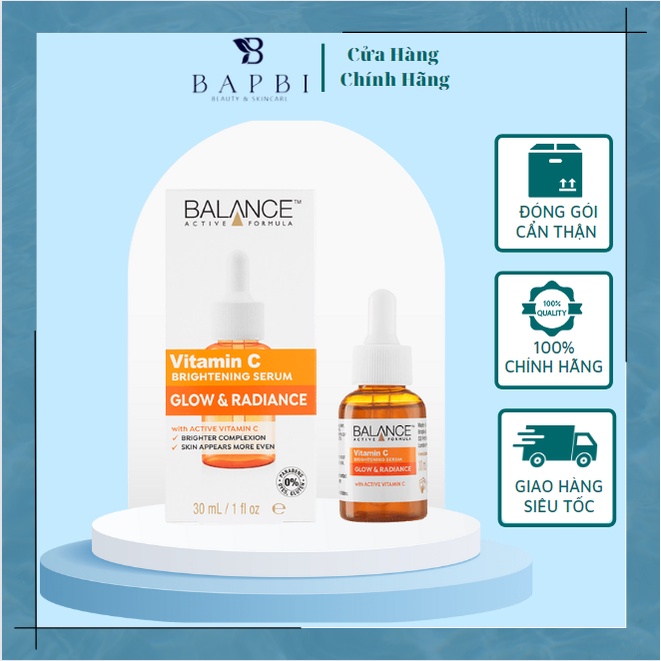 Serum Vitamin C Balance Active Formula Dưỡng Trắng Mờ Thâm 30ml