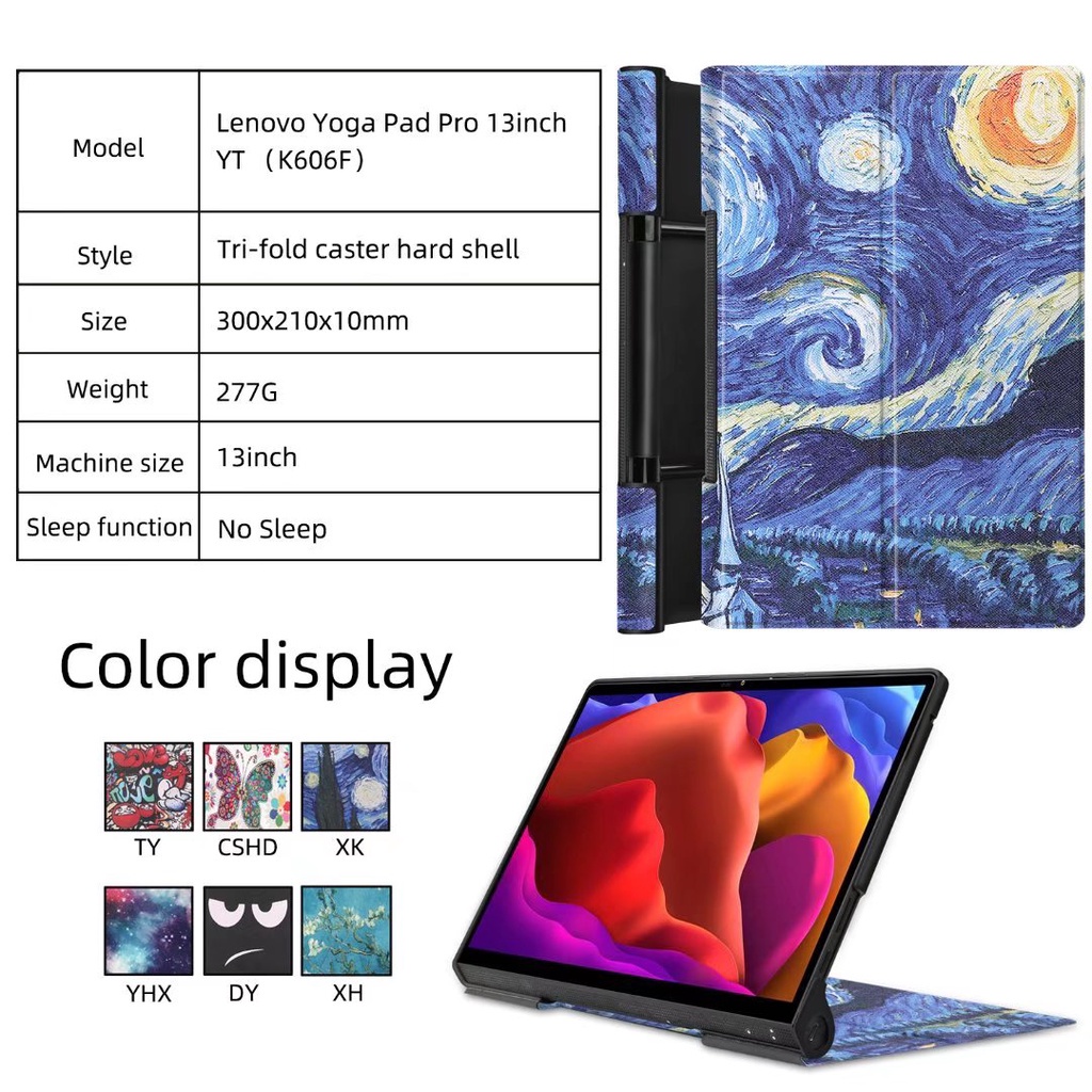 Ốp Lưng In Họa Tiết Dành Cho Lenovo Yoga Pad Pro 13 Inch YT- K606F Smart Tab 10.1 5 X705