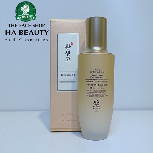 Sữa dưỡng ẩm trắng da chống lão hóa The Face Shop Yehwadam Hwansaenggo Rejuvanating Radiance Emulsion 140ml