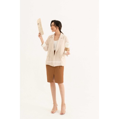 [COSMO Design]Áo Vest Kem Dáng Suông Chồm Vai