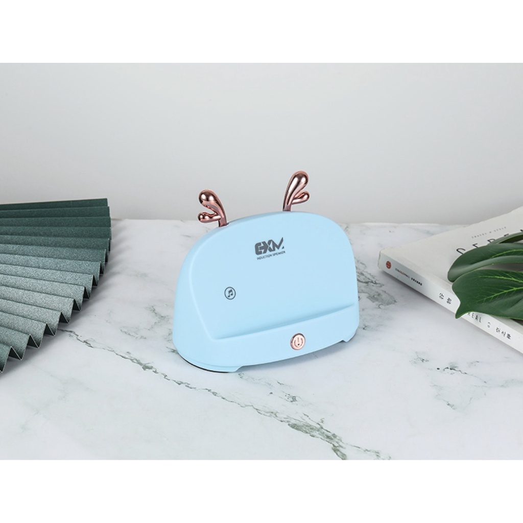 Loa Khuếch Đại XM-318 Trang Trí Sừng Nai Siêu Dễ Thương