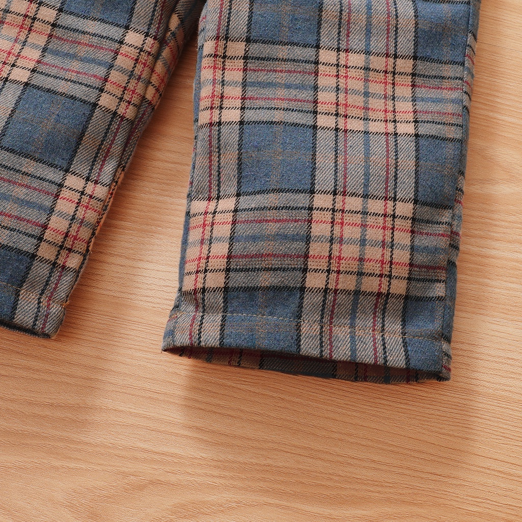 Áo liền quần MIKRDOO kẻ sọc ca rô không tay thời trang mùa hè cho bé