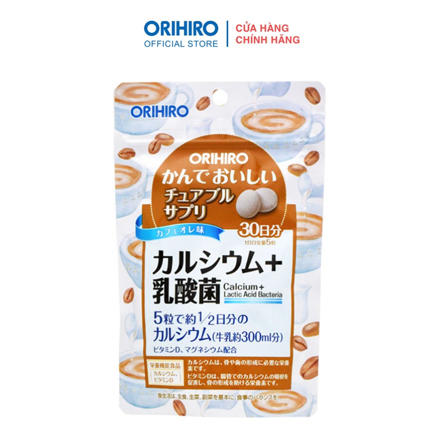 Viên uống bổ sung Canxi và Lợi khuẩn Orihiro dạng túi 150 viên