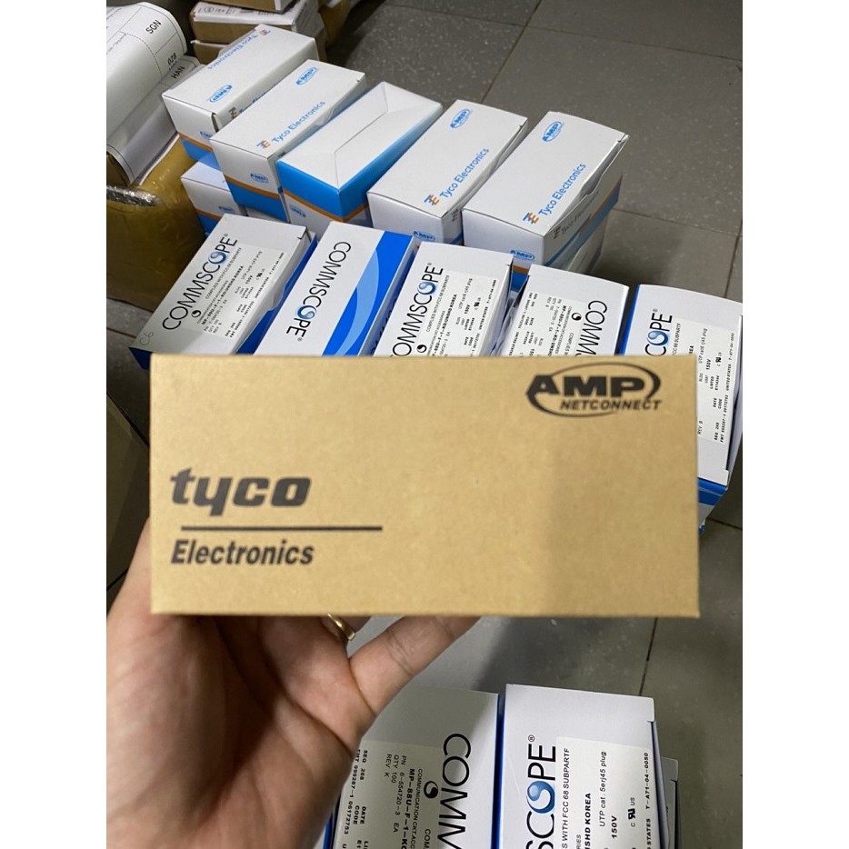 Hạt mạng rj45 Cat5e Cat6 AMP Commscope