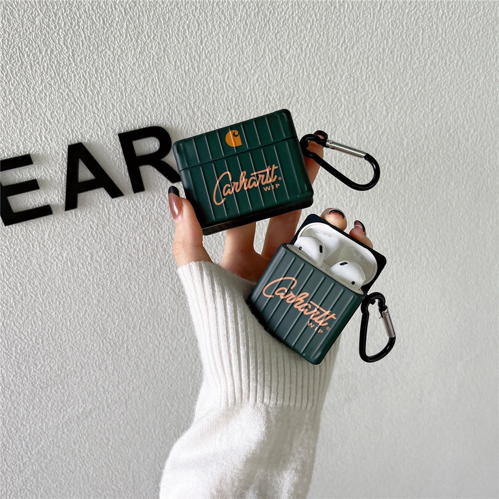 CARHARTT Vỏ Bảo Vệ Hộp Sạc Tai Nghe Airpods 1 / 2 / 3 / Pro 2 Bằng Nhựa Cứng Hình Bánh Cà Rốt Thời Trang #Hg501