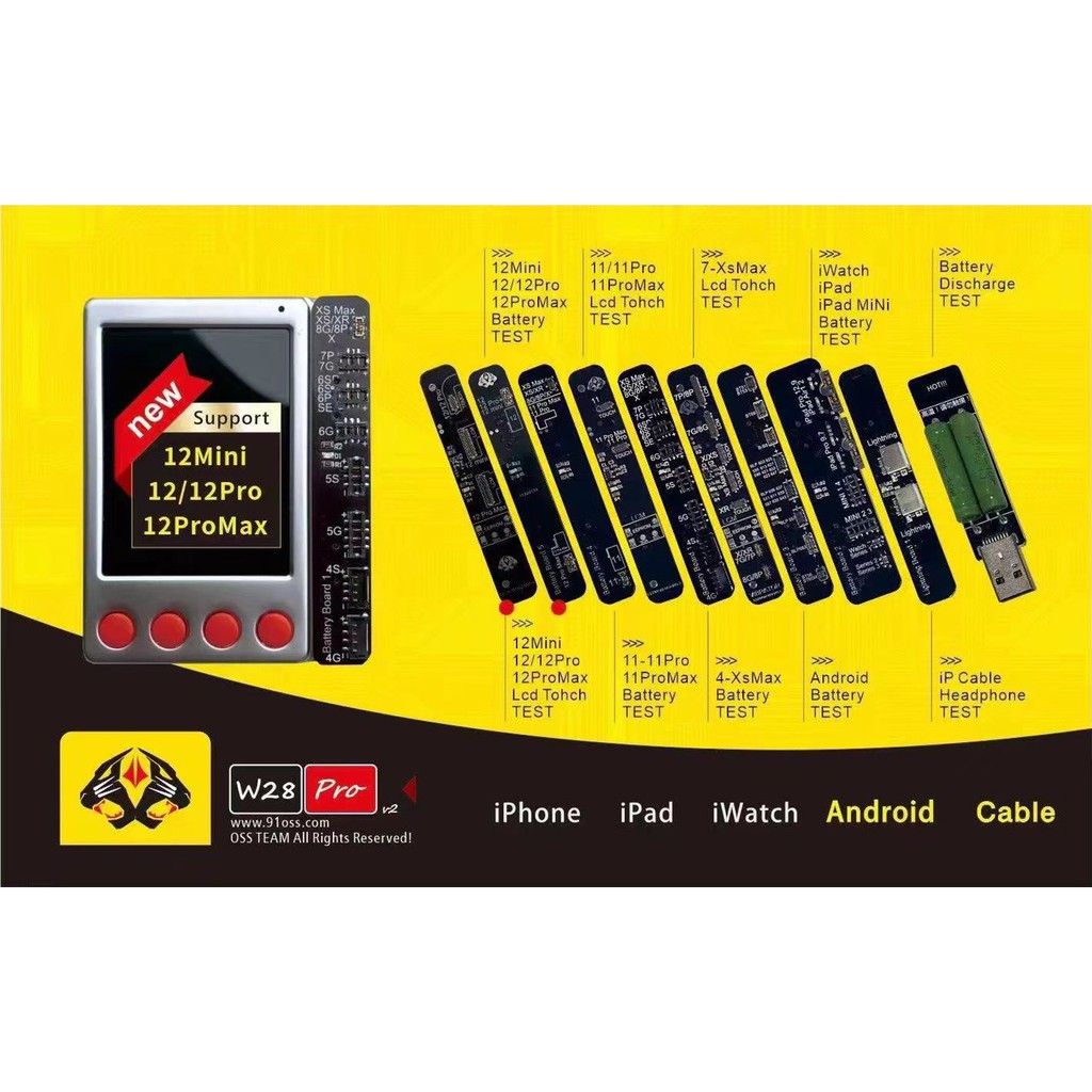 BOX FIX PIN W13  & W28   - Fix Truetone màn hình iPhone 7 - 12 PRO MAX bản mới nhất