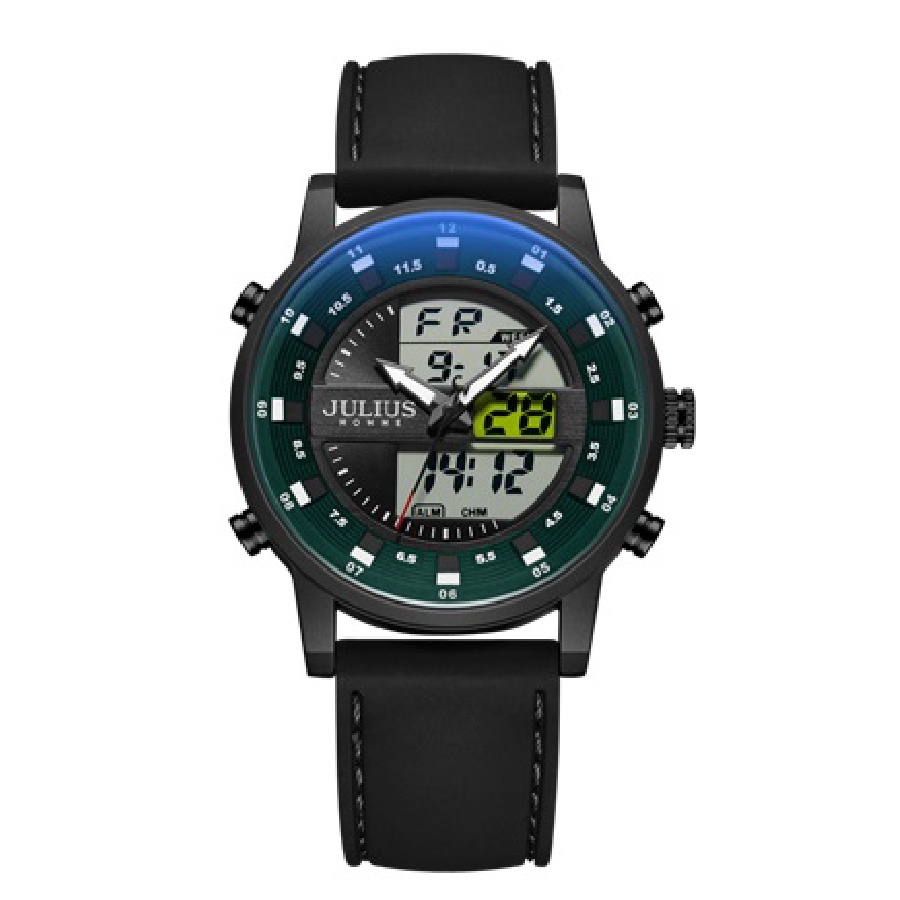 Đồng Hồ Nam JAH-136D Julius Hàn Quốc Điện Tử (Đen)