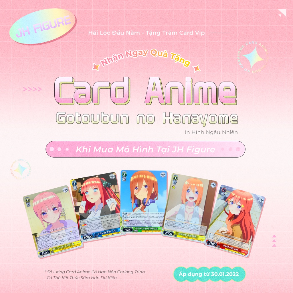 Card anime chính hãng Nhật Bản tặng kèm khi mua kèm sản phẩm bất kì