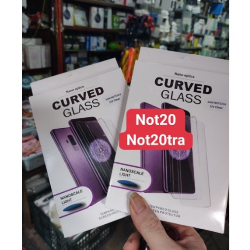 Kính cường lực UV Cho Samsung Note 20/ Note 20 Ultra 5G Full keo nước, soi đèn UV siêu cảm ứng