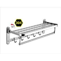 Giá treo khăn nhà tắm Inox 304 (loại 1 chân đế đặc cực chắc chắn ) hàng chính hãng bảo hành 5 năm .