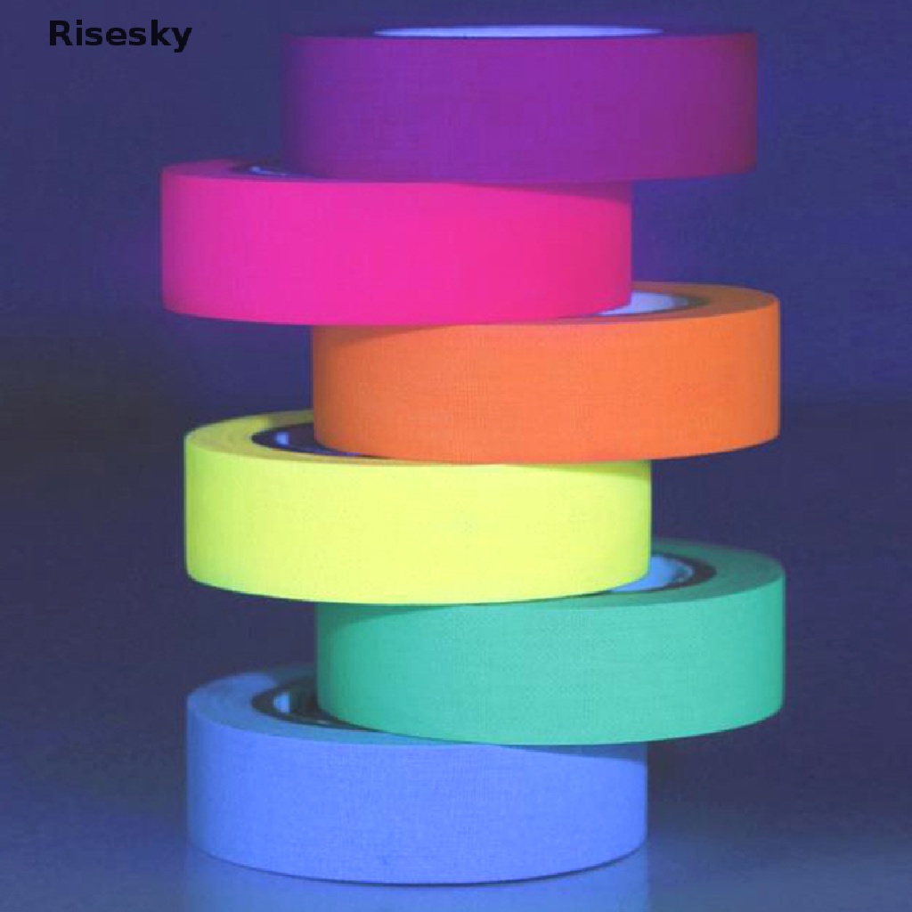 Set 6 Cuộn Băng Keo Phát Sáng Trong Tối Màu Neon