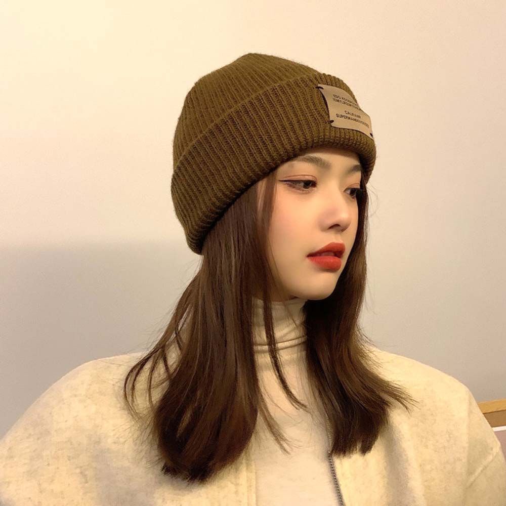 Mũ len trùm đầu màu sắc đơn giản phong cách hip hop Hàn Quốc dành cho nam