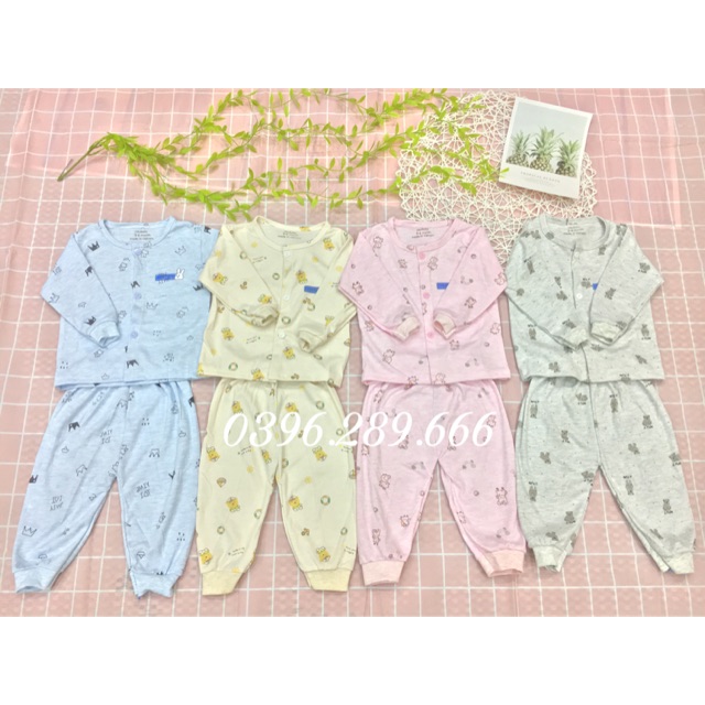 Mẫu mới!!! Bộ nỉ Noubaby cúc cài thẳng