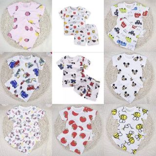 Bộ cotton lưới cộc tay cho bé size 110-130