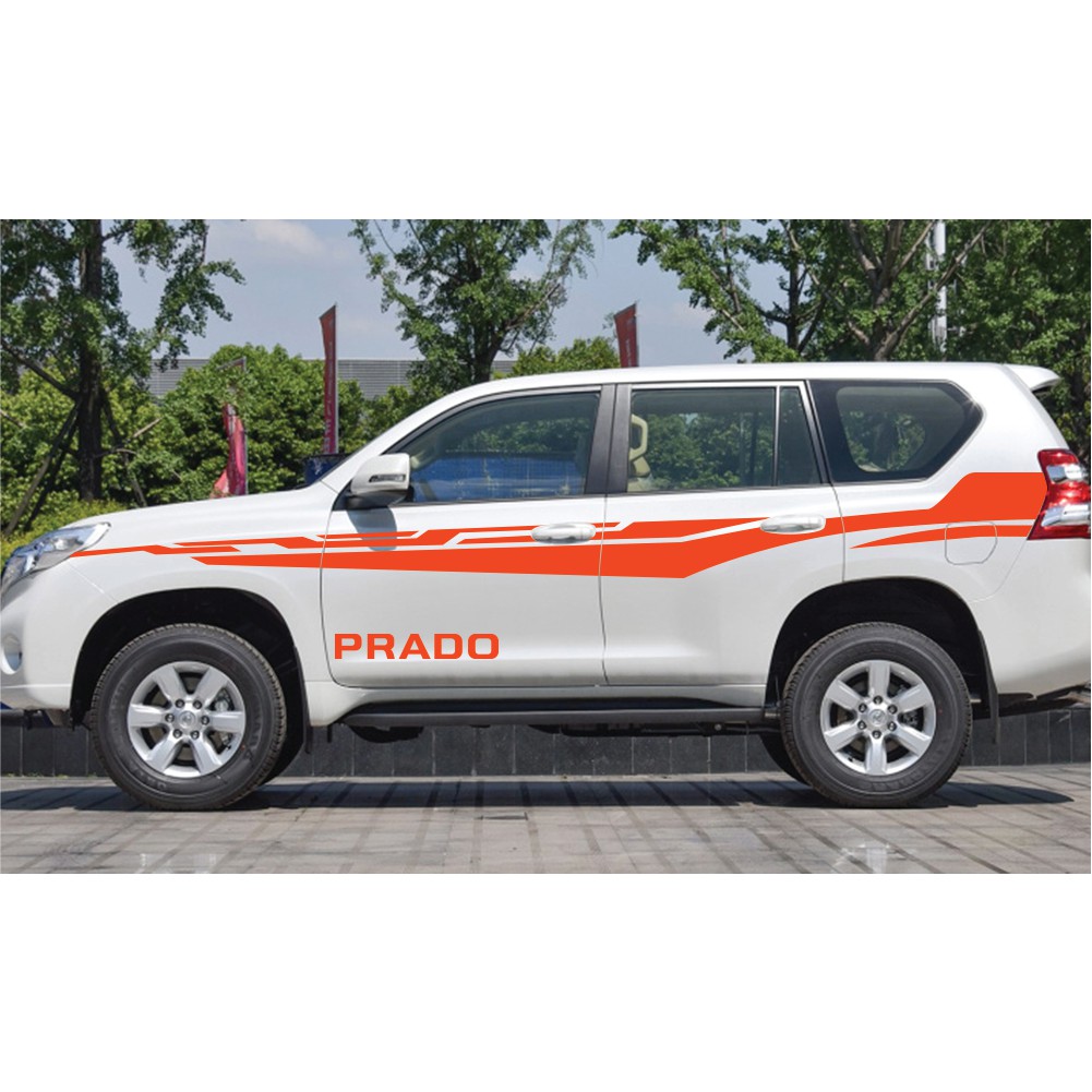 Tem xe LAND CRUISER PRADO dán 2 bên sườn - tem xe ô tô giá rẻ hà nội