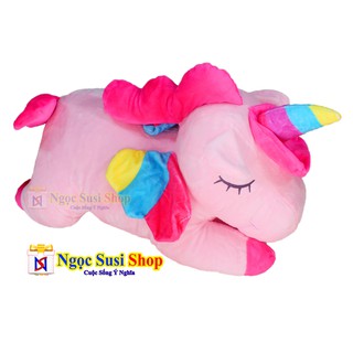 THÚ BÔNG NGỰA PONY Nhồi Bông Ngựa Unicorn Size 60CM - GẤU BÔNG NGỰA KỲ LÂN