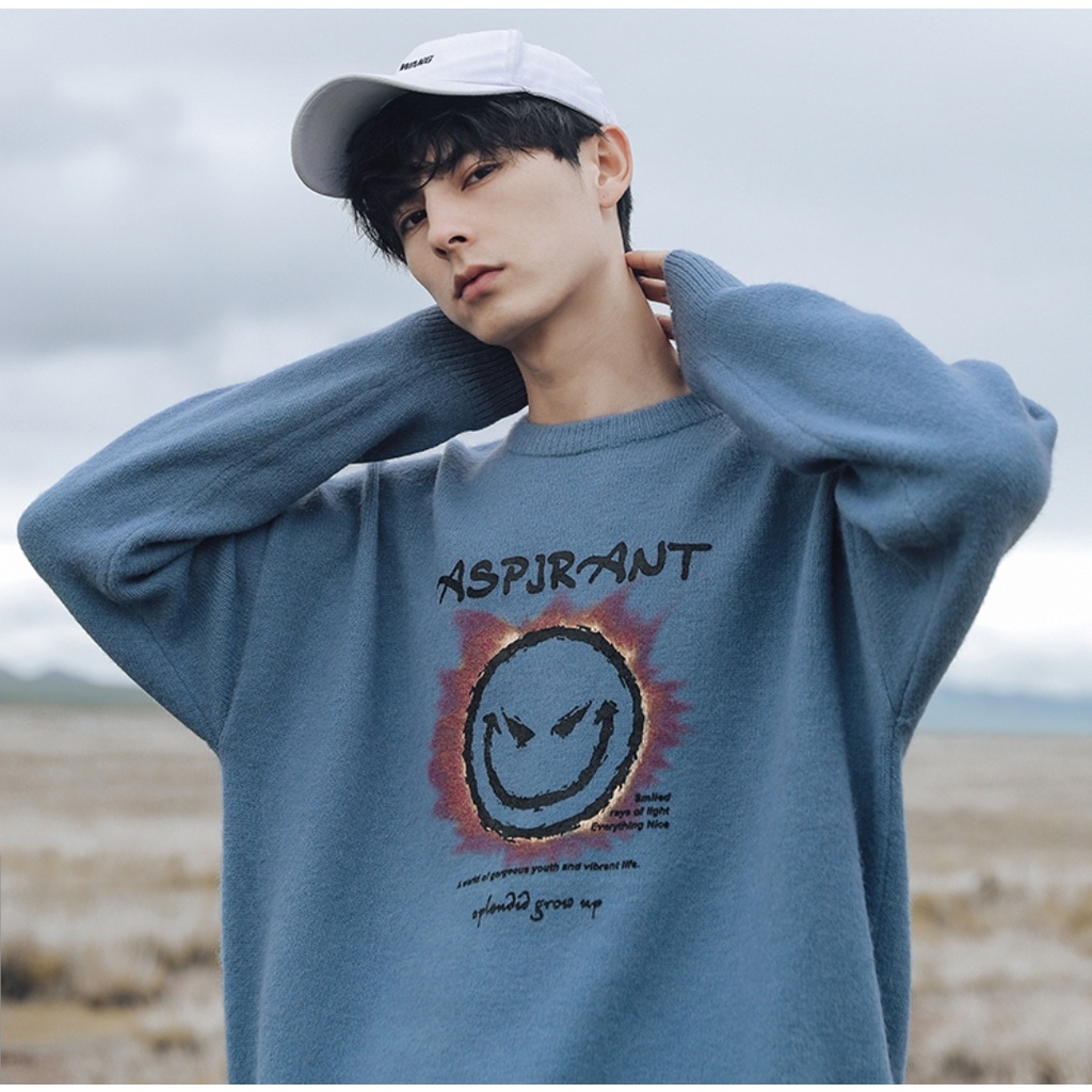 Áo len giữ nhiệt MEANSTORE len mùa đông nam nữ phong cách Hàn Quốc Ulzzang màu xanh, đen. xám