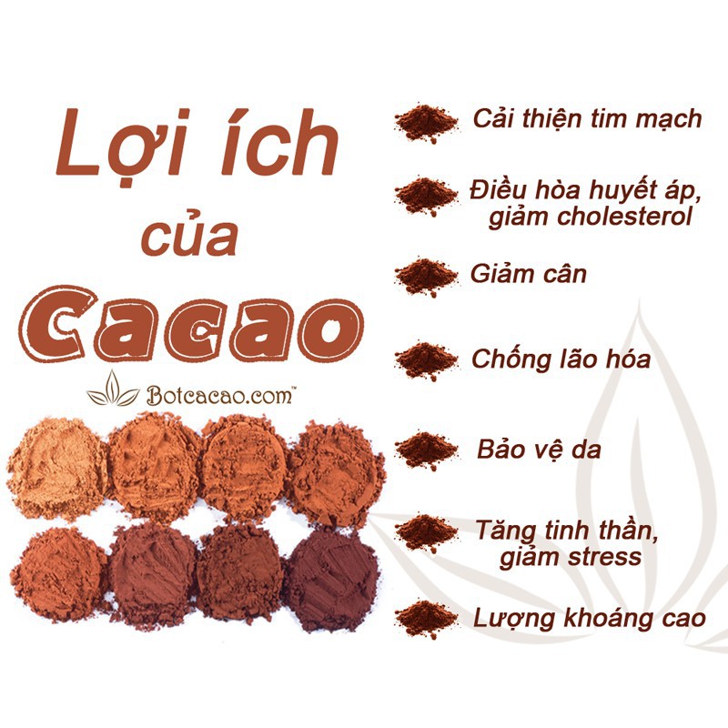 Bột ca cao 500gr - Bột ca cao Nguyên chất  loại đặc biệt siêu đậm đà, sánh mịn, béo ngậy Hoàn toàn tự nhiên