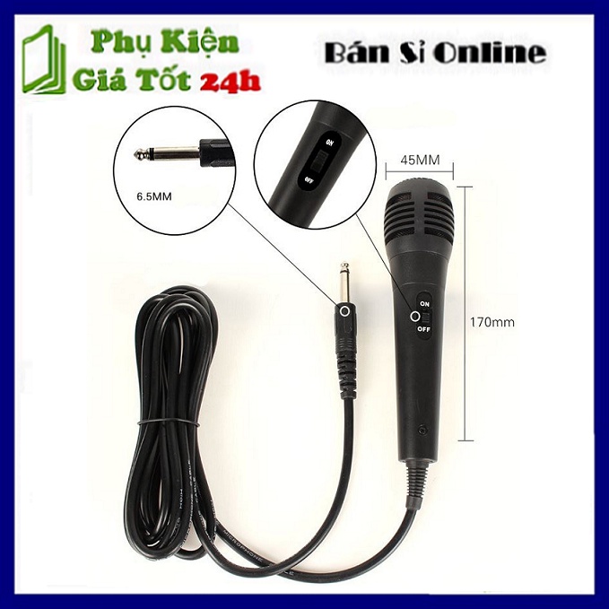 Micro Hát Karaoke Có Dây Giá Rẻ Dụng Cho Tất Cả Các Loa