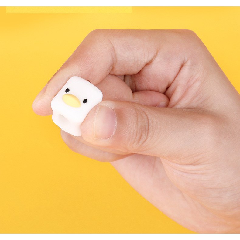 Ốp silicon bảo vệ cho bút Apple Pencil 1/ 2 Hình Chú Vịt Cute Duck