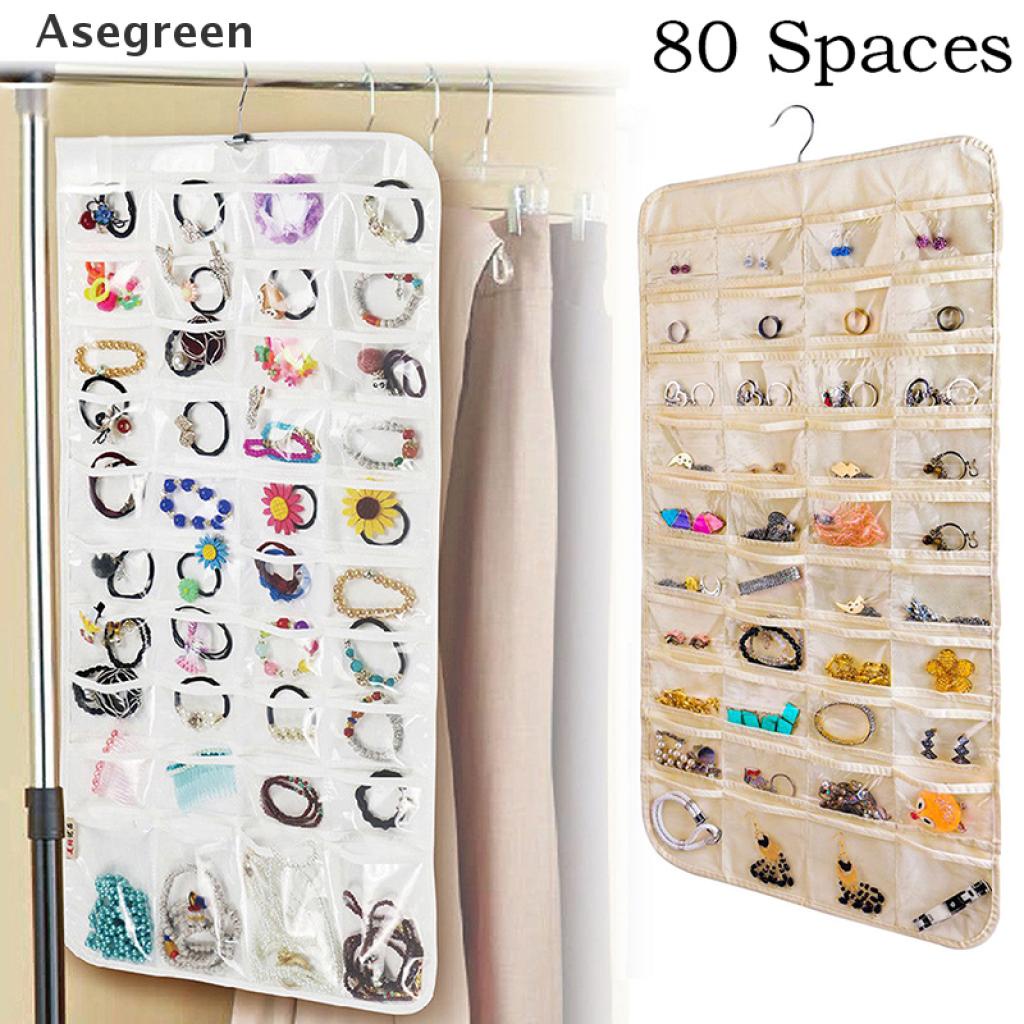 [Hàng mới về] Móc treo trang sức 80 ngăn tiện lợi