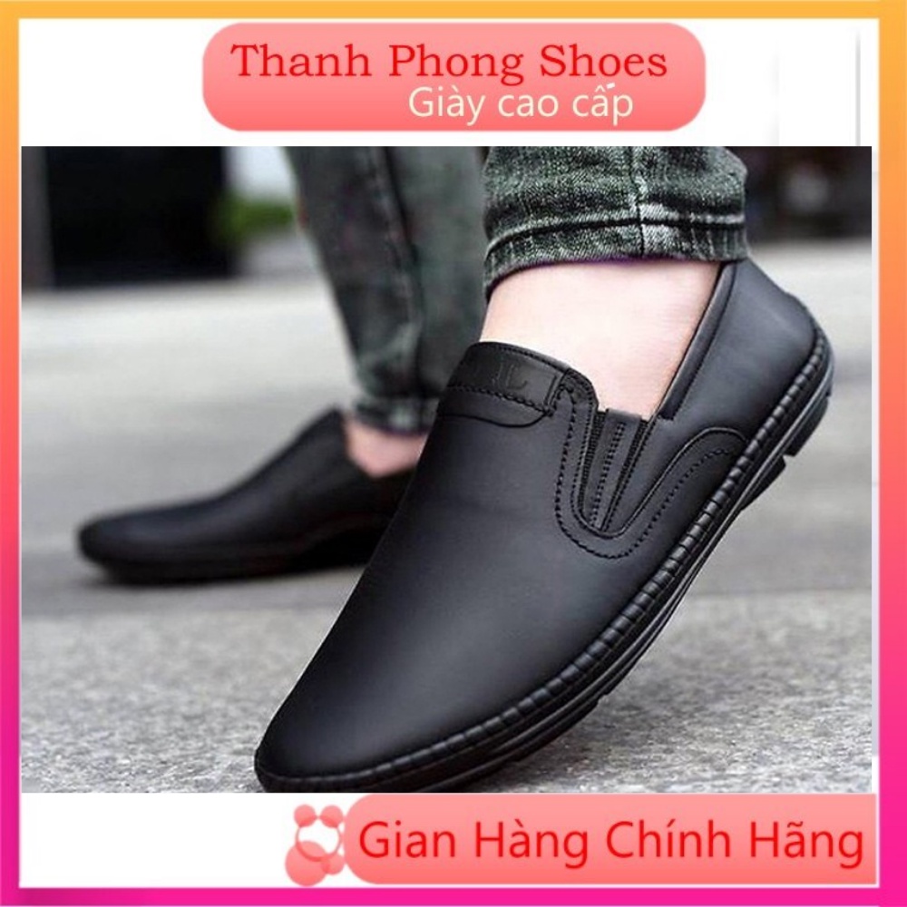 [SALE GIÁ GỐC 12 ĐÔI] Giày Lười Nam Da Bò Giày Da Nam Đế Khâu Cực Bền,Chuẩn da bò