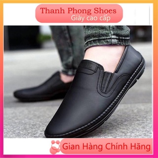 Giày lười nam da bò giày da nam đế khâu cực bền,chuẩn da bò
