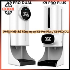 【COC】Nhiệt kế hồng ngoại không tiếp xúc K9 Pro Plus / K9 PRO DUAL (đầu dò kép) / cảm biến nhiệt độ tự động / bình đựng xà phòng + bình xịt / đo lường
