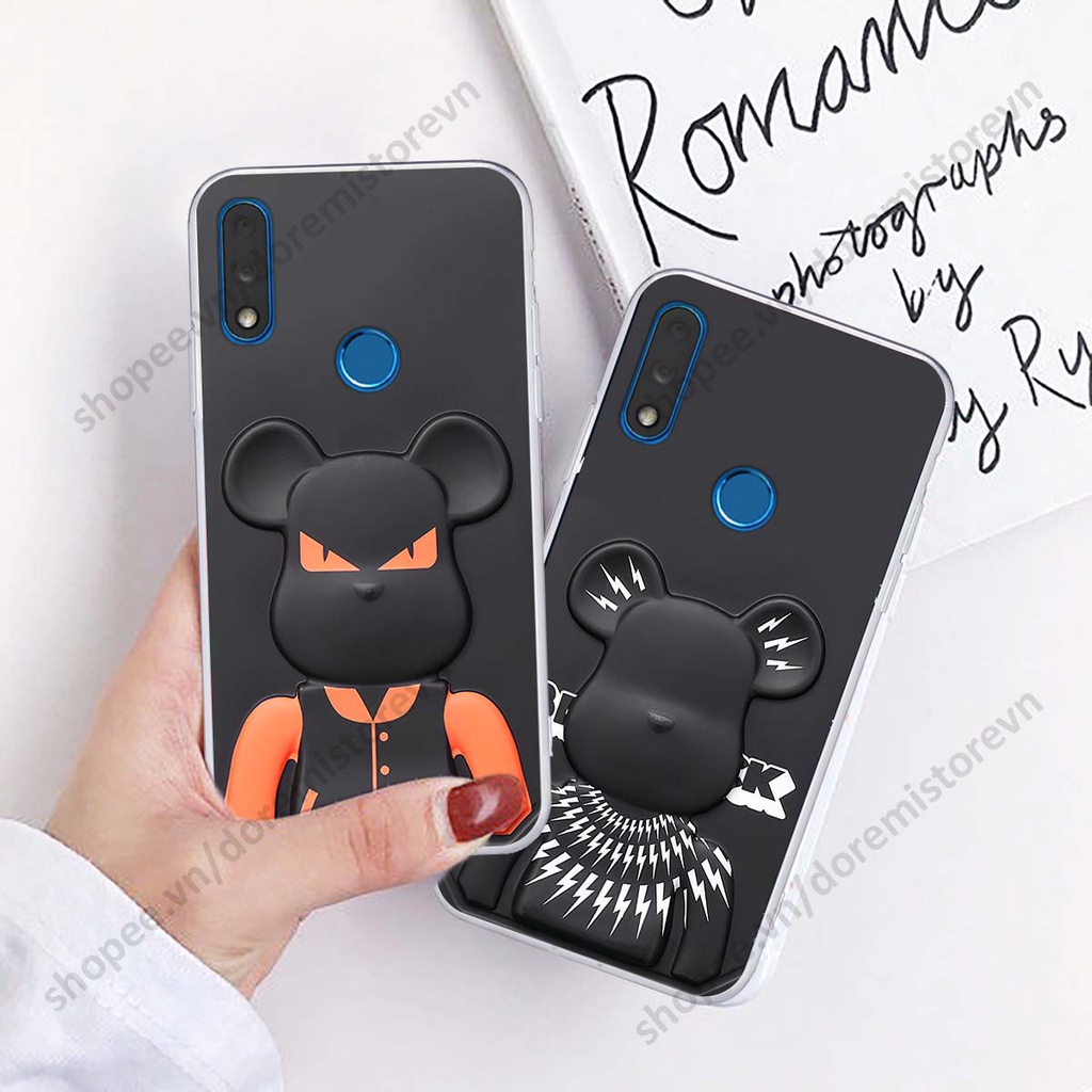 Ốp lưng Vsmart Star 3 / Star 4 / Star3 / Star4 hình kaws, kith, bear brick nổi 3D phong cách độc đáo