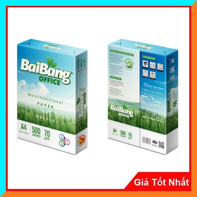 Giấy In A4 Bãi Bằng Office DL 70, Giấy PhoTo Cao Cấp Delus Hồng Hà 75gms 4955 (500 tờ /ram)