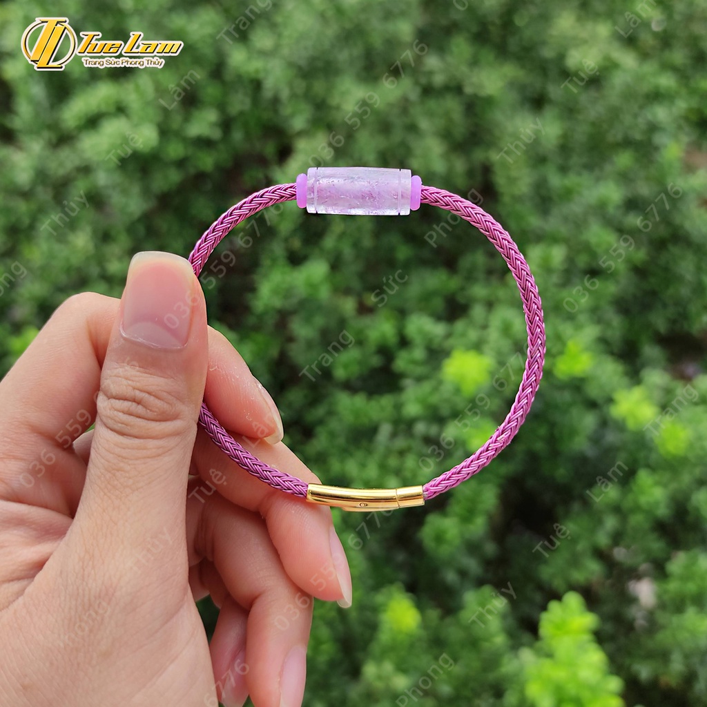 Vòng tay tài lộc lu thống màu tím hợp mệnh hỏa thổ mang lại hanh thông may mắn - Tuệ Lâm