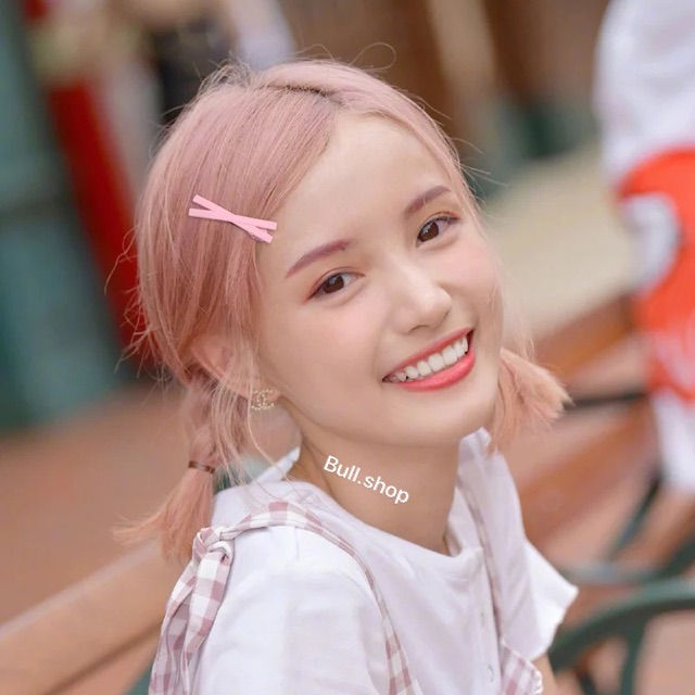 Set 4 kẹp chữ X nơ màu ngẫu nhiên