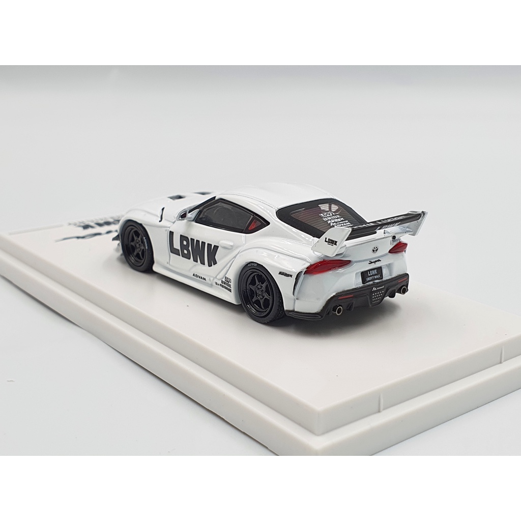 Xe Mô Hình Toyota Supra LBWK Tỉ lệ 1:64 Hãng sản xuất Time Model ( Trắng )