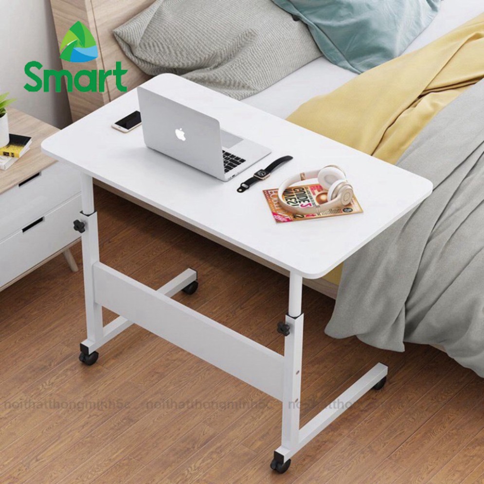 𝐁𝐚̀𝐧 học thông minh ngồi làm việc với ghế, sofa, ngồi giường Lazy Desk có bánh xe di chuyển, nâng hạ chiều cao dễ dàng