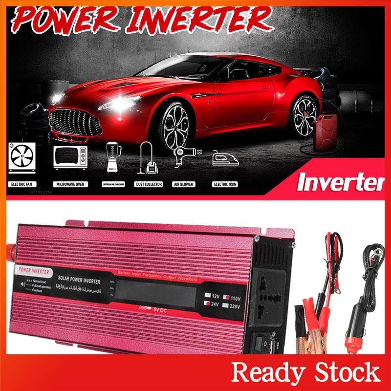 Ready Stock Solar Power Inverter Auto Inverter 2000W Peak Modified Sine Wave LED Portable