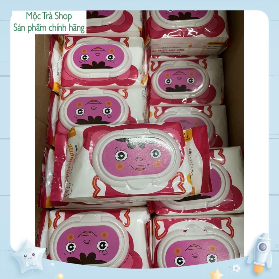 Khăn Ướt Em bé Baby Wipes không mùi 150 tờ giấy dày, khổ lớn - moctra251219