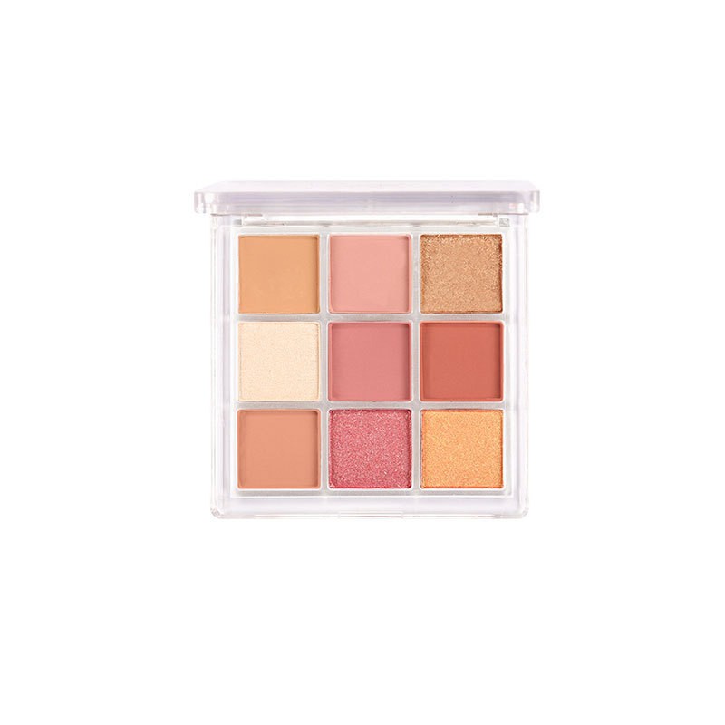 (Hàng Mới Về) Bảng Phấn Mắt Chín Màu Lấp Lánh Nhung Mịn Matte/Shimmer má hồng trang điểm mắt mĩ phẩm nội địa trung | BigBuy360 - bigbuy360.vn