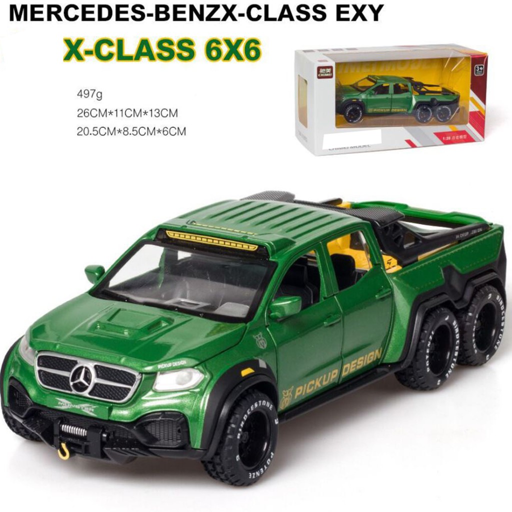 Xe mô hình kim loại Mercedes-Benz X-Class 6X6 Tỷ lệ 1:28
