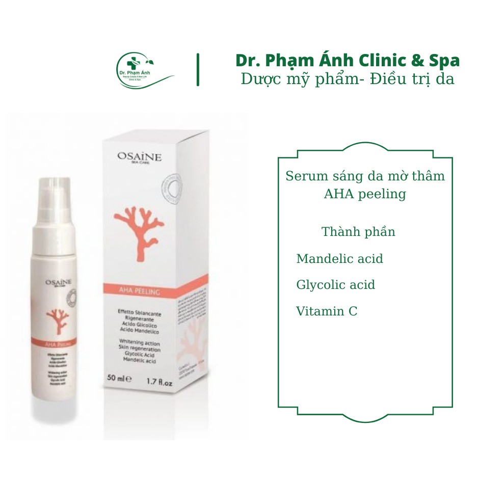 Serum sáng da mờ thâm Osaine AHA peeling
