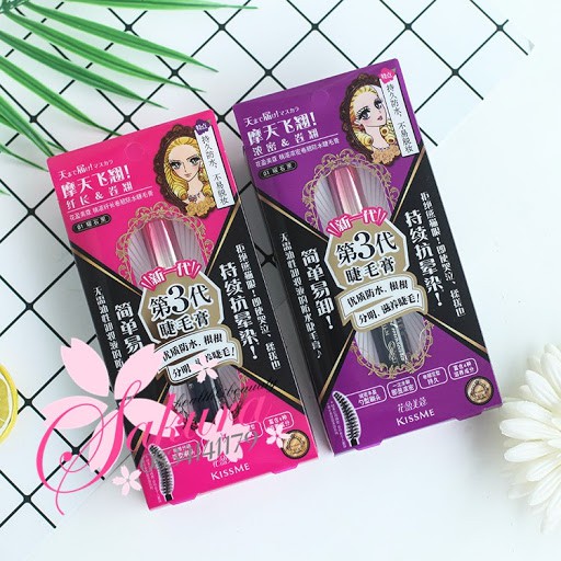 Mascara Kiss Me Nhật Bản siêu dài, dày, cong mi, Kẻ Mắt Kiss Me Heroin nét manhe chống nước