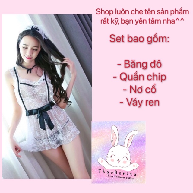 Set cosplay Cô giúp việc đáng yêu T033. GIAO HOẢ TỐC HCM Thao Bonita