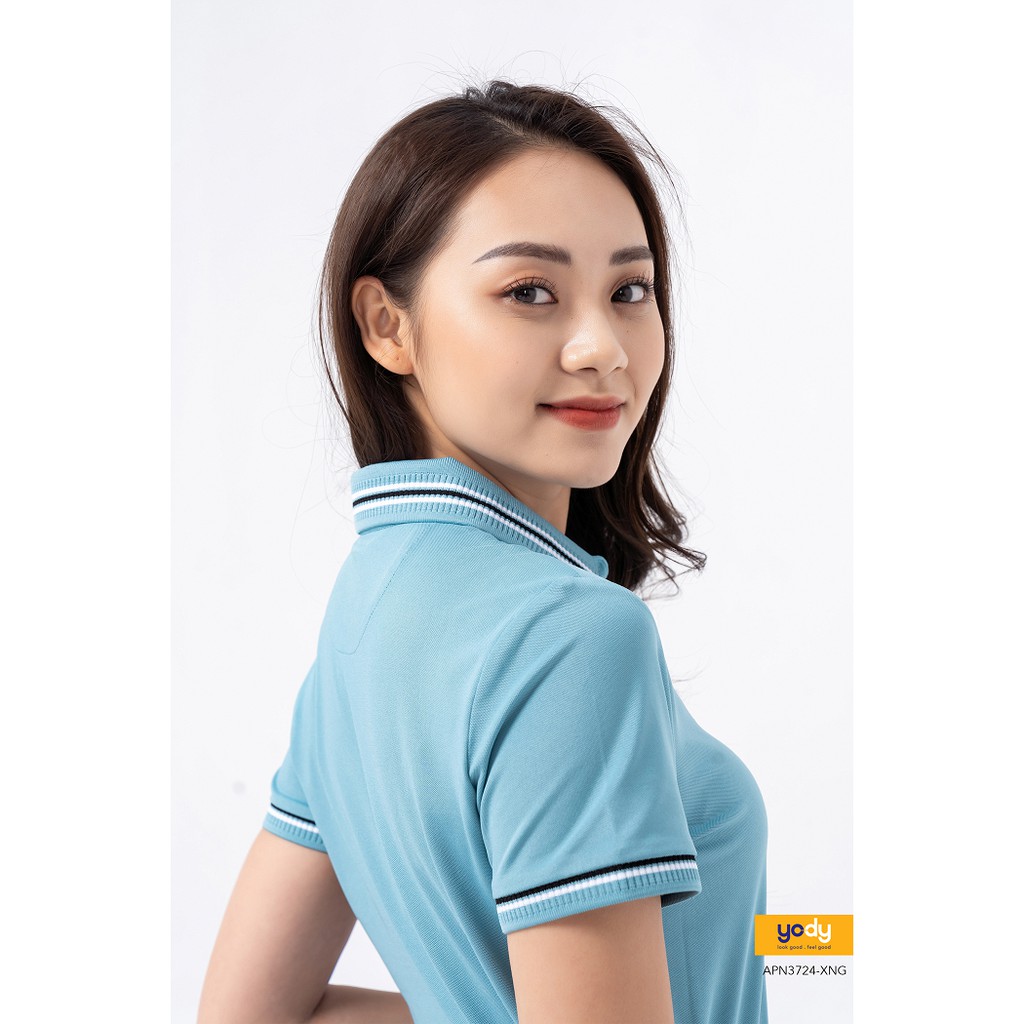 Áo Polo YODY nữ Coolmax 02 ngắn tay thông thoáng hút ẩm tốt APN3724
