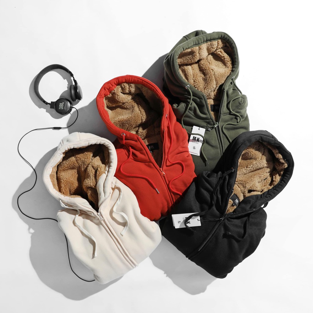 Áo Nỉ Mùa Đông Nam Nữ Unisex Lót Lông Cừu Ấm Áp Style Hàn Quốc Trẻ Trung | BigBuy360 - bigbuy360.vn