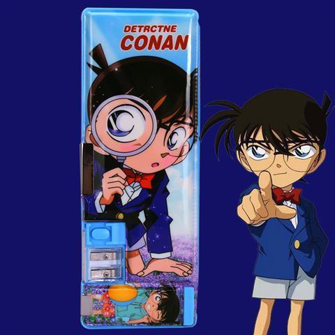 Hộp Bút Bằng Nhựa Hai Lớp In Hoạt Hình Thám Tử Lừng Danh Conan Sáng Tạo Đa Năng Cho Học Sinh Tiểu Học