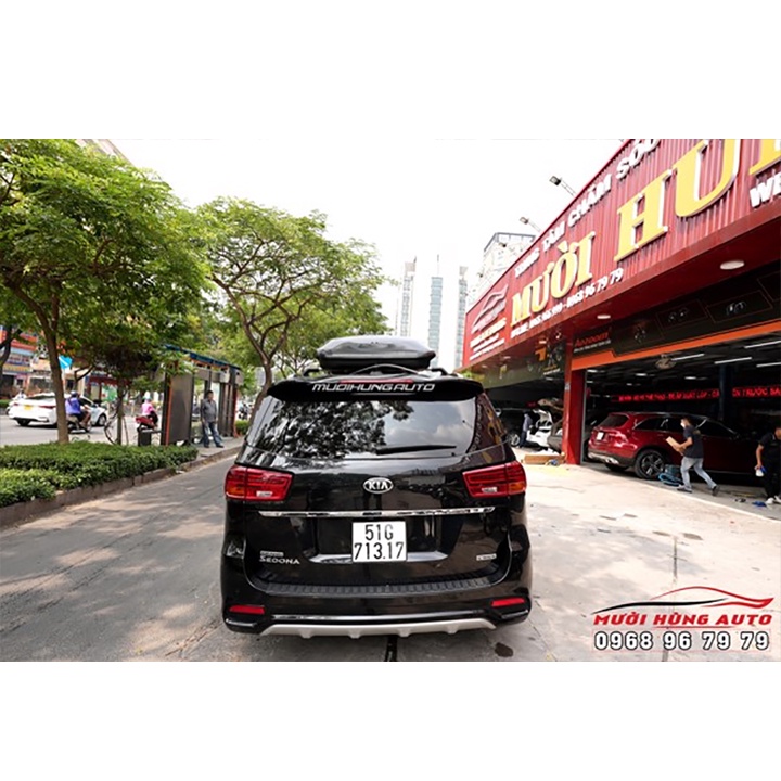 COMBO Cốp Nóc Mui Kiểu Phi Thuyền & Baga 2 Thanh Ngang Dành Cho Xe Kia Sedona