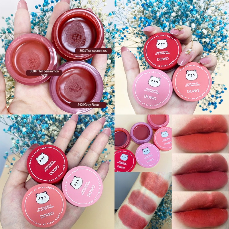♔Nhiều tùy chọn♔Đóng hộp son bùn nhung matte lip glaze không phai son cốc chống dính Không trang điểm học sinh làm trắng mềm môi kem sáp